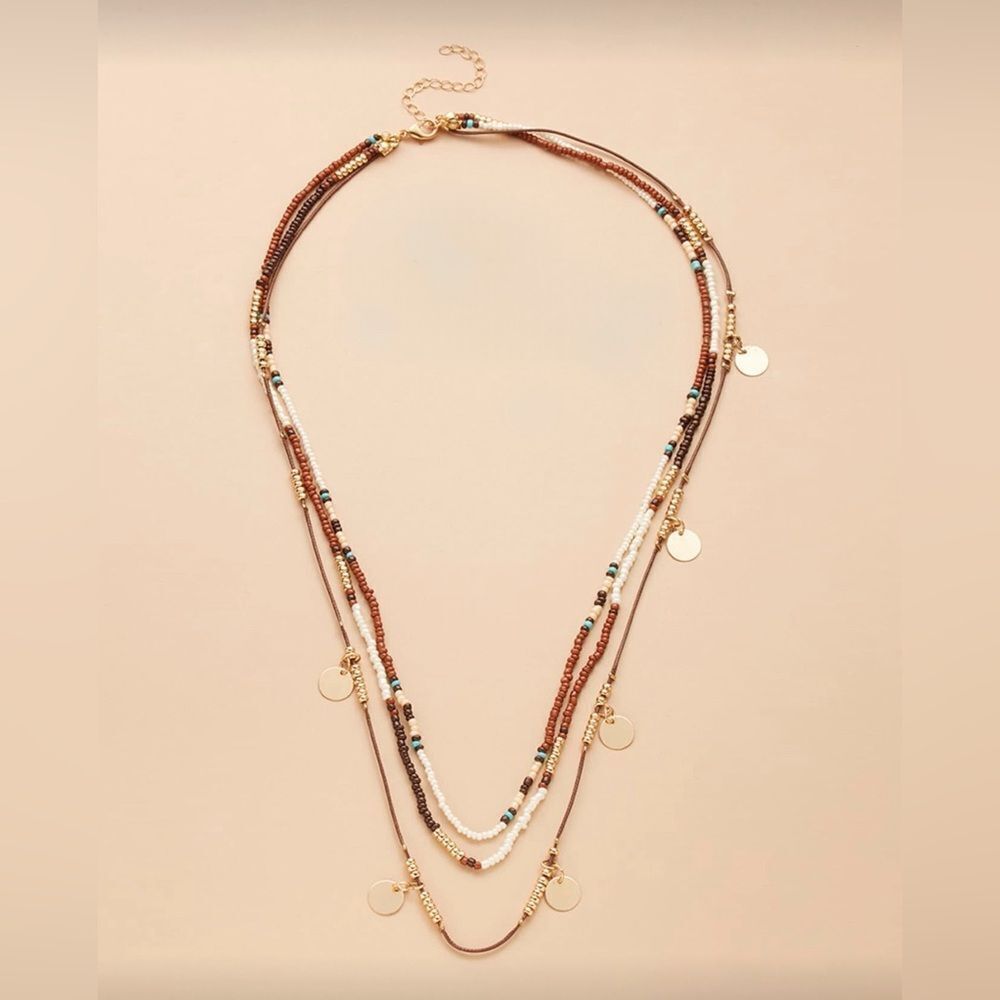 Layered Beaded Necklace #2012